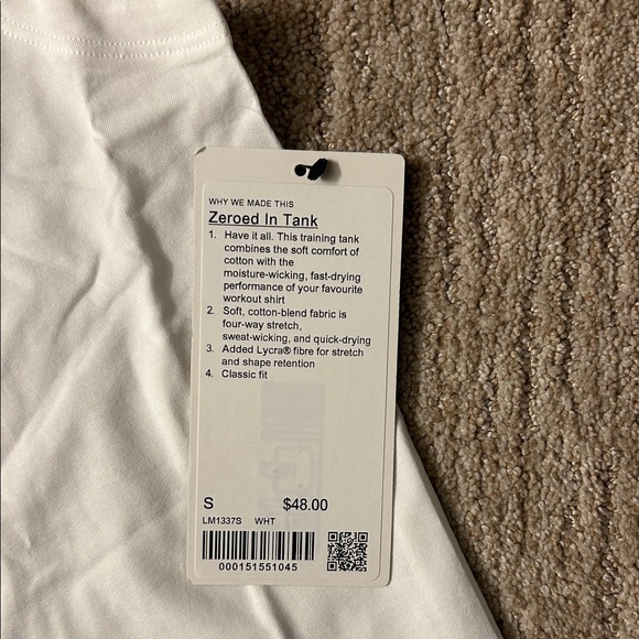 lululemon athletica White Men's Sleeveless Tank - Picture 2 of 3